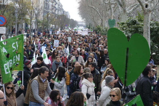 Assitencia ASPACE Valladolid manifestación defensa Centros Especiales Educación